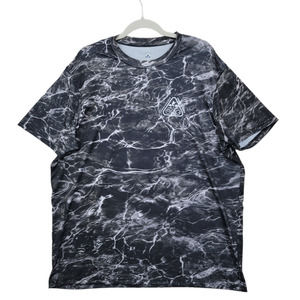 Engineered Angling Fishing Gear Men's 1X All Over Water Print Stretch T-Shirt